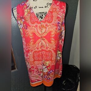 Rose + Olive Womans Sleeveless Blouse Size S